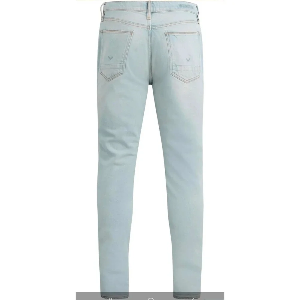 HUDSON Skinny Jeans Light Blue Distressed Italian Premium Denim‎ Stretch Men